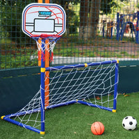 Thumbnail for Kids Ball Games - Double Fun - Soccer & Basketball Toy Set