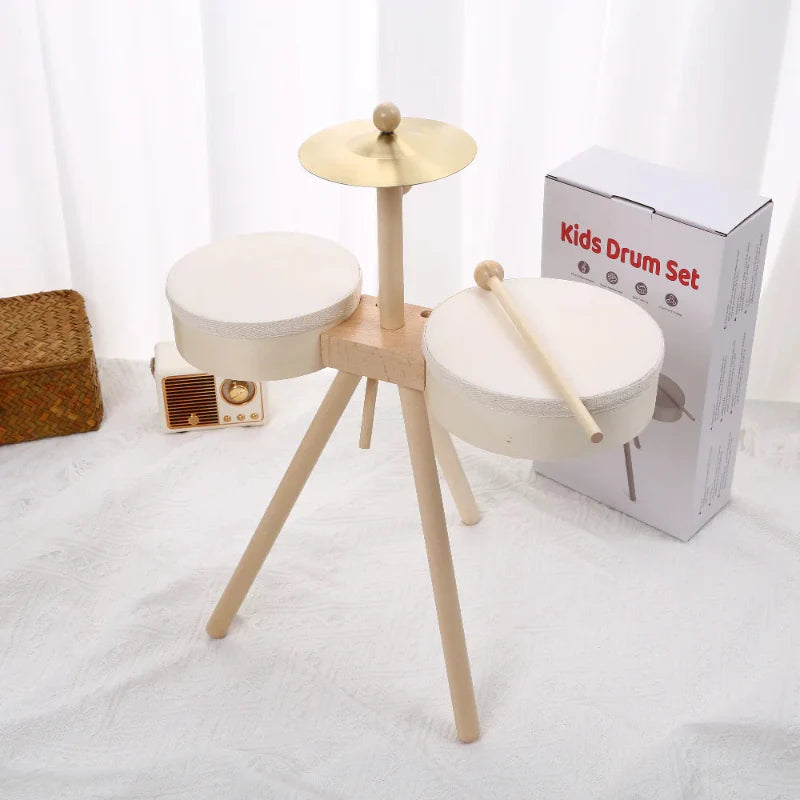 Kids Wooden Drum Toy – Music & Creativity – Drum Play Set
