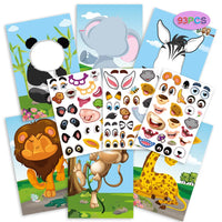 Thumbnail for Funny Faces™ – Animal Fun & Sticky Fun - Reusable Sticker Book