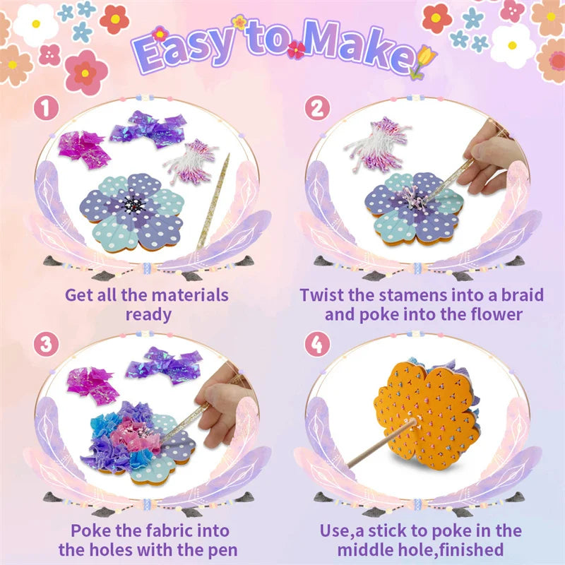 DIY Flower Poke Art – Creative & Educational – Flower Craft Kit