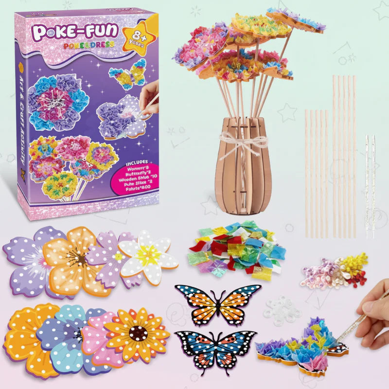 DIY Flower Poke Art – Creative & Educational – Flower Craft Kit