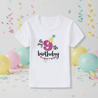 Thumbnail for Birthday Graphic Tee – Cute & Lighthearted – Kids' Birthday T-shirt