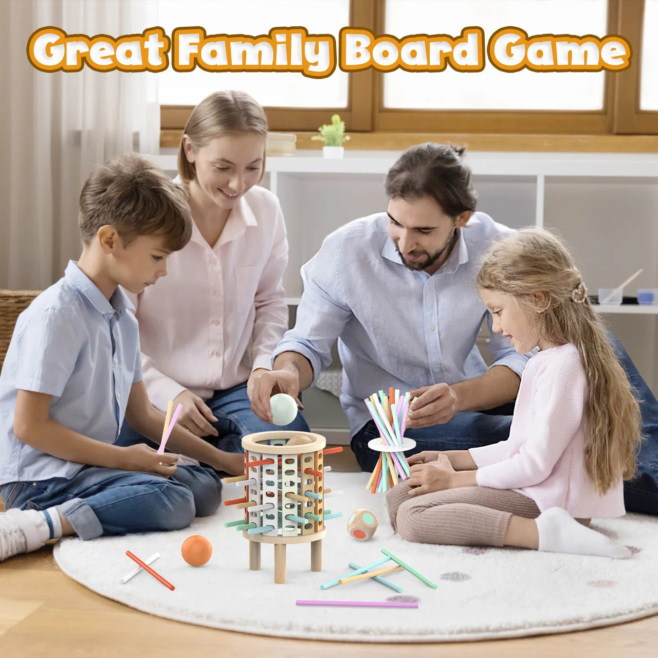 Balance Tower™ – Stack & Count – Wooden Thinking Game