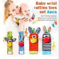 Thumbnail for Wrist Rattle and Socks – Motor Skills & Play – Baby Rattles (Set of 4)