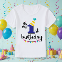 Thumbnail for Birthday Graphic Tee – Cute & Lighthearted – Kids' Birthday T-shirt
