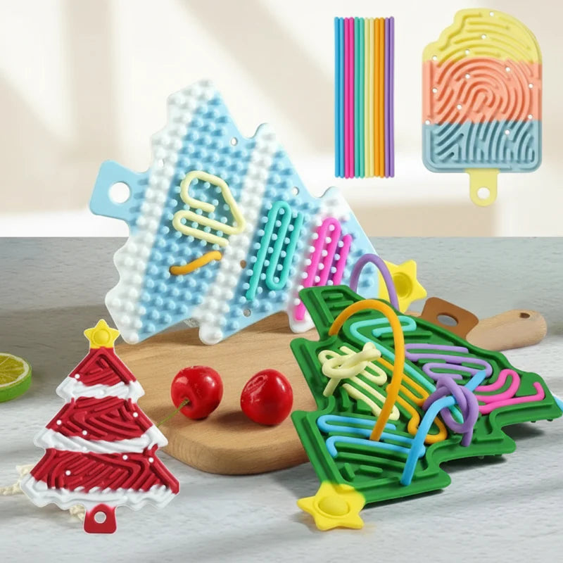 FidgetFrost – Playful & Soft – Silicone Busy Board