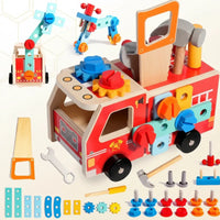 Thumbnail for BuildRescue – Educational & Creative – Wooden Fire Truck
