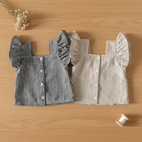 Thumbnail for Girls Ruffle Tee – Light & Cute – Children's Clothing Set