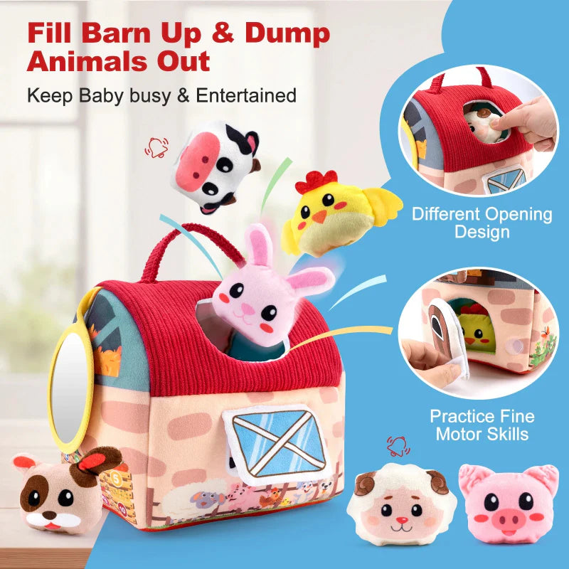 BabyBarn – Soft & Learning – Farmhouse with Plush Animals