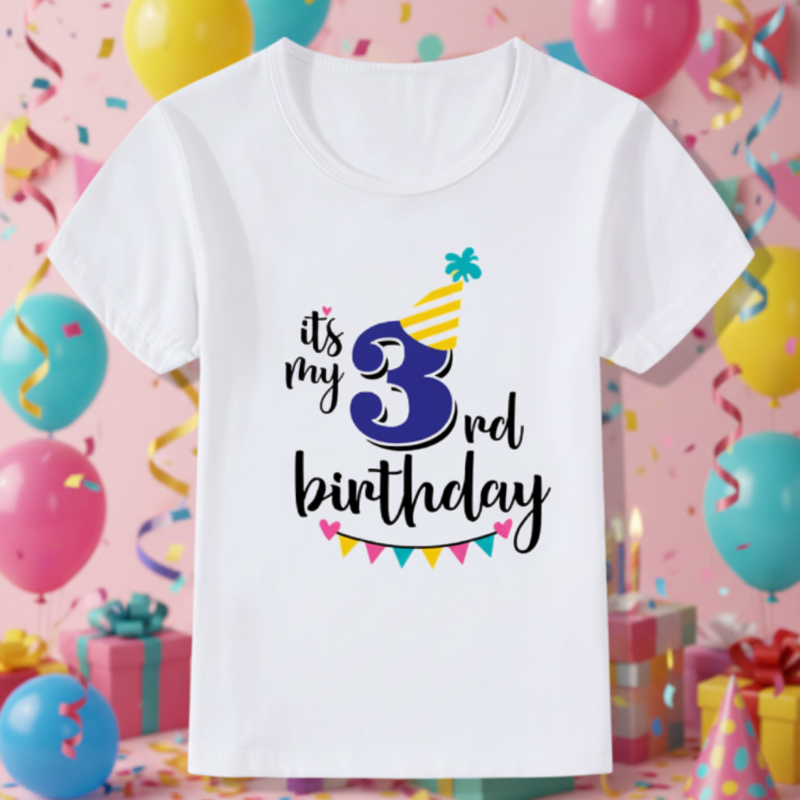 Birthday Graphic Tee – Cute & Lighthearted – Kids' Birthday T-shirt