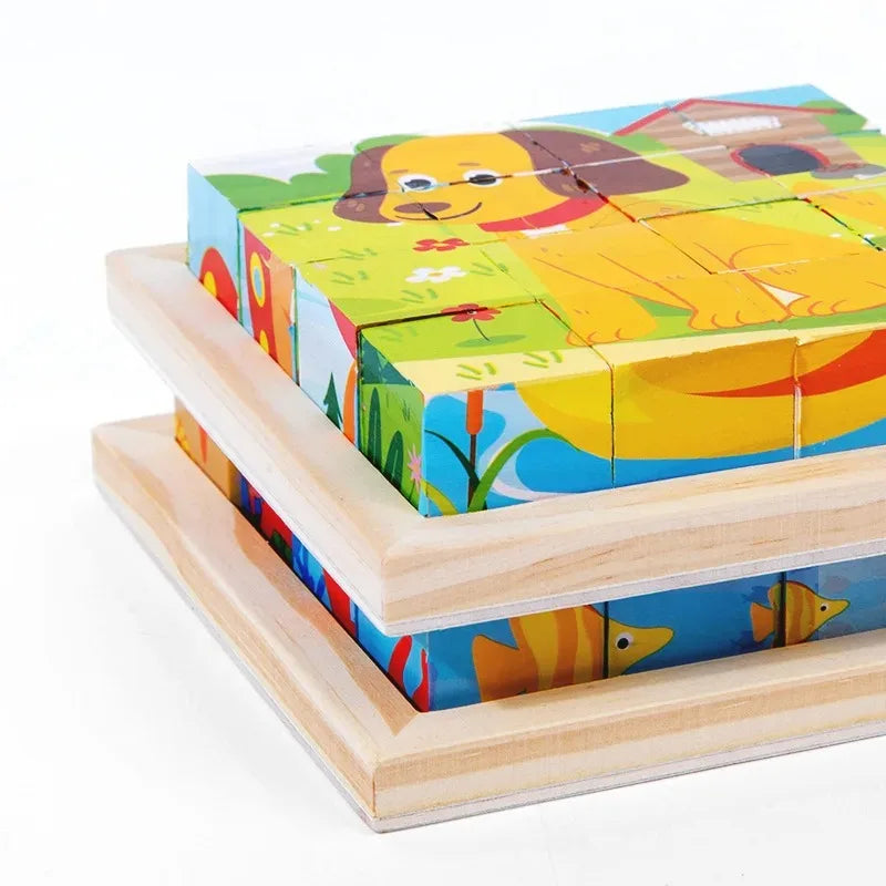 CubePuzzle – Fun & Educational - 3D Wooden Blocks Puzzle