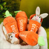 Personalized Bunny – The Ultimate Easter Gift - Plush Carrot Bunny with Name