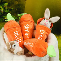 Thumbnail for Personalized Bunny – The Ultimate Easter Gift - Plush Carrot Bunny with Name