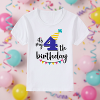 Thumbnail for Birthday Graphic Tee – Cute & Lighthearted – Kids' Birthday T-shirt