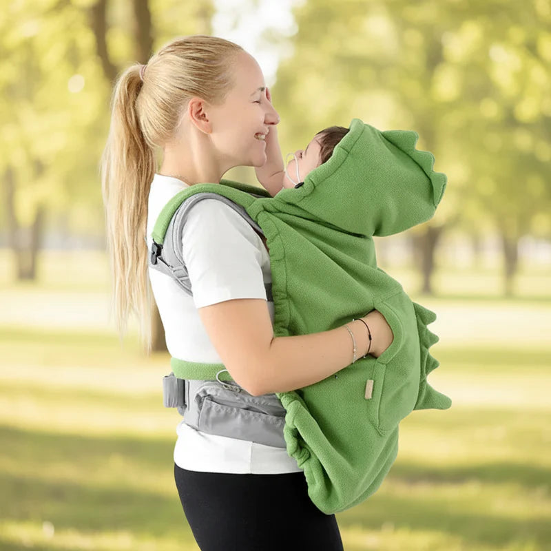 Dinosaur Baby Carrier Cover – Warm & Comfort – Dino Baby Blanket
