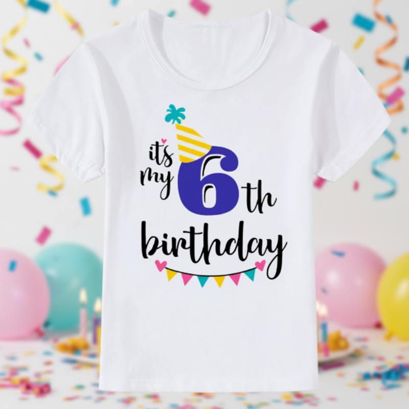 Birthday Graphic Tee – Cute & Lighthearted – Kids' Birthday T-shirt