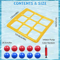 Thumbnail for Pool Tic Tac Toe – Colorful & Fun - Pool Four in a Row Play Set