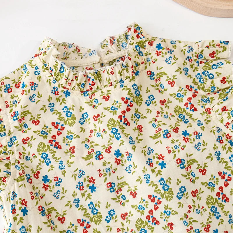 Mini Fashion™ - Summer Floral - Floral Print Top & Skirt