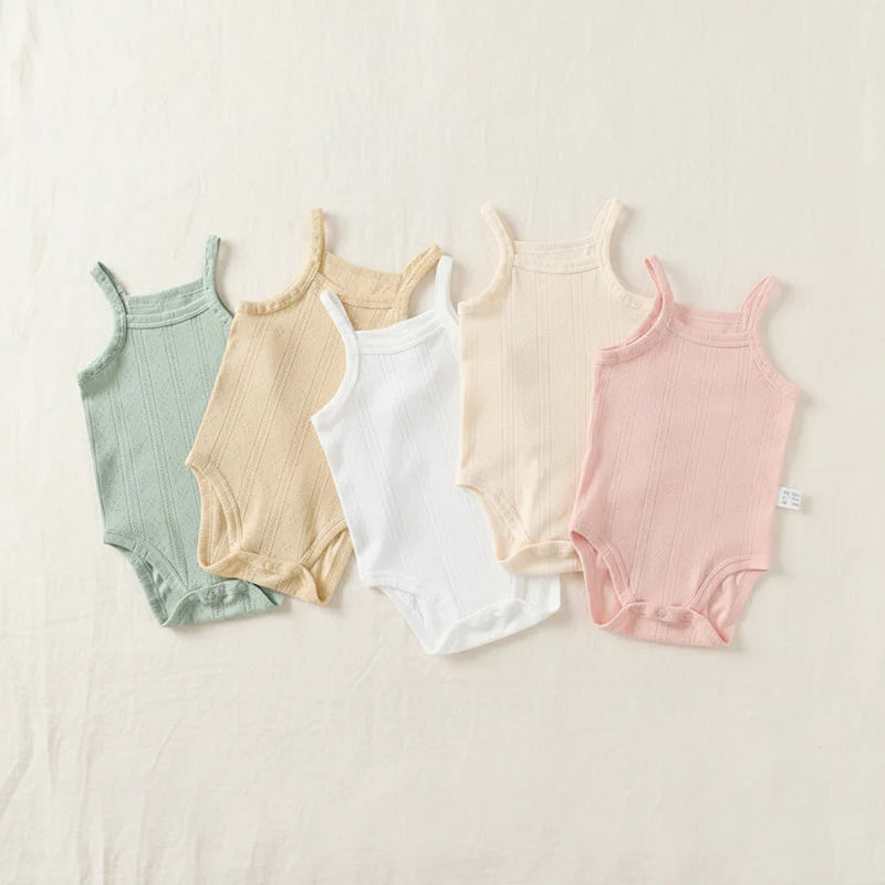 Summer Bodysuit – Lightweight & Comfortable – Knitted Baby Romper