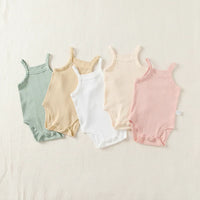 Thumbnail for Summer Bodysuit – Lightweight & Comfortable – Knitted Baby Romper