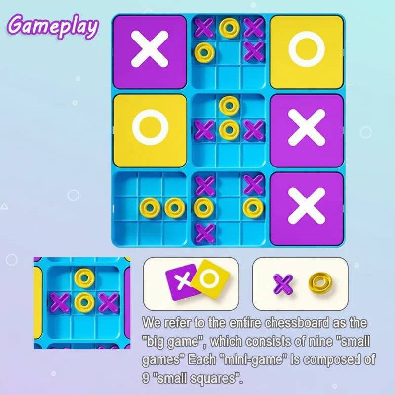 ThinkTac – Smart & Challenging – Tic-Tac-Toe Brain Teaser (Noughts and Crosses)