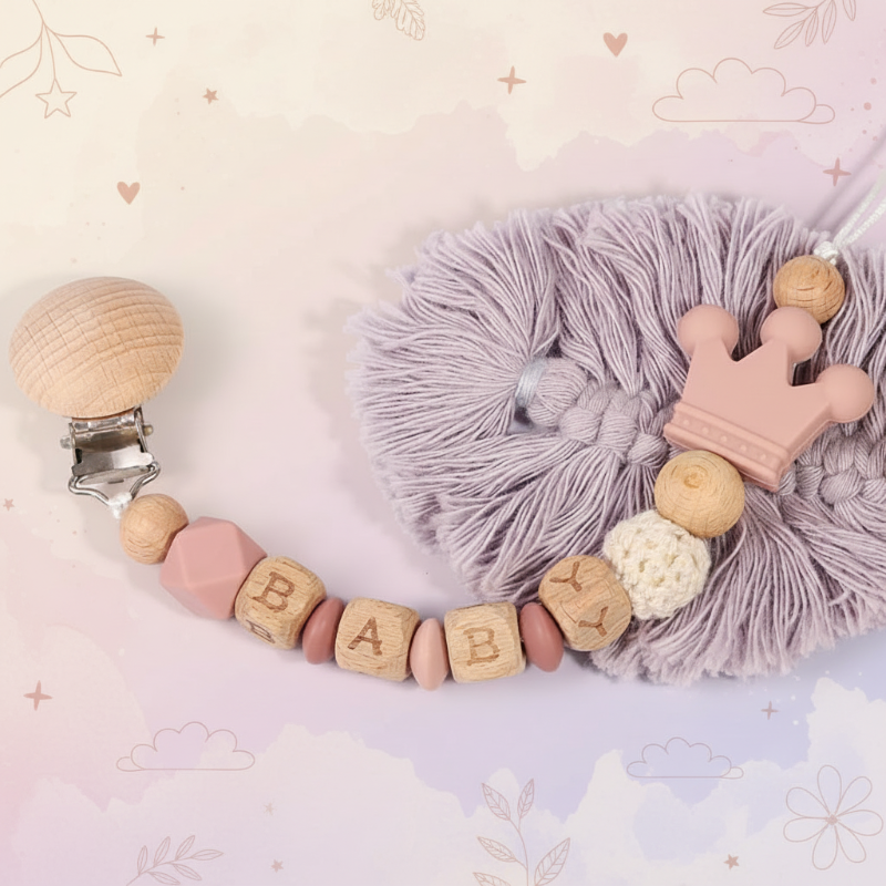 Personalized Pacifier Chain – Safe & Stylish - Personalized Pacifier Chain