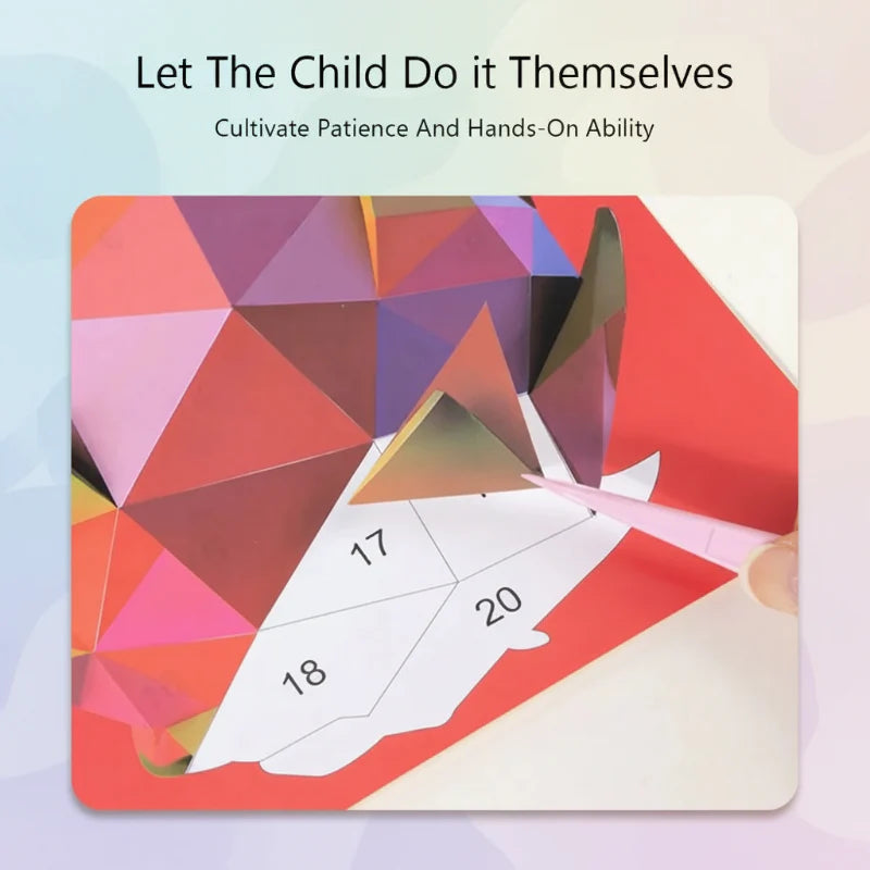3D Sticker Puzzle – Creative & Educational – Geometric 3D Puzzle