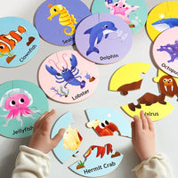 Thumbnail for Animal Match™ – Turn & Discover - 3-piece Puzzle