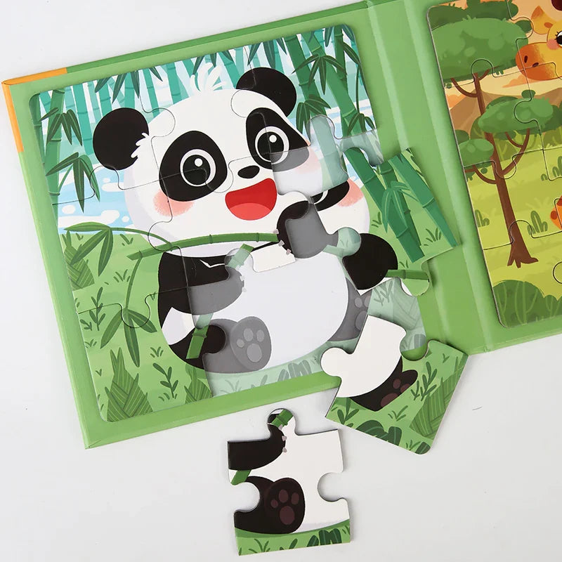 Magnetic Puzzle Book™ – Animal Friends Fun - Magnetic Puzzle Book