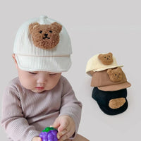 Thumbnail for Mini Fashion - Cool & Cute - Corduroy Children's Bear Cap