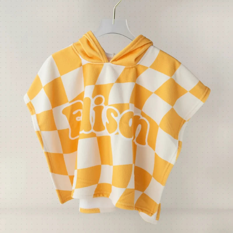 Personalized Hooded Towel – Soft & Unique – Personalized Children's Bath Cape