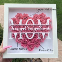 Thumbnail for Personalized Rose Shadow Box – Unique Mother's Day Gift – Personalized Rose Shadow Box