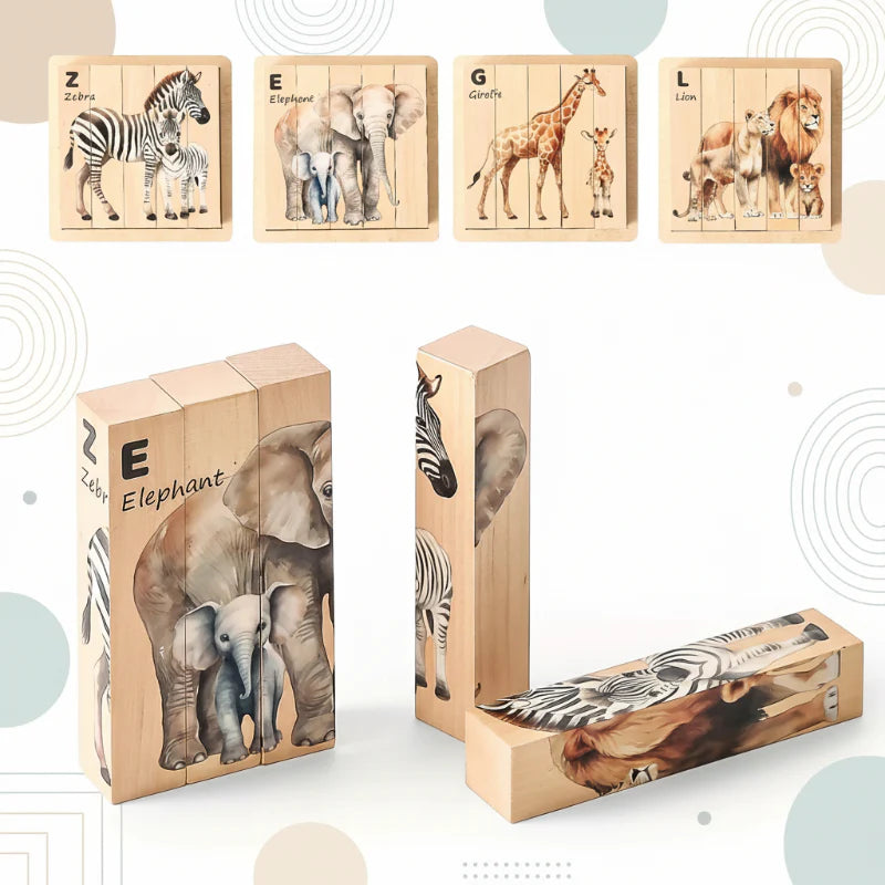 ZooStack – Wood & Interactive – Animal Block Puzzle
