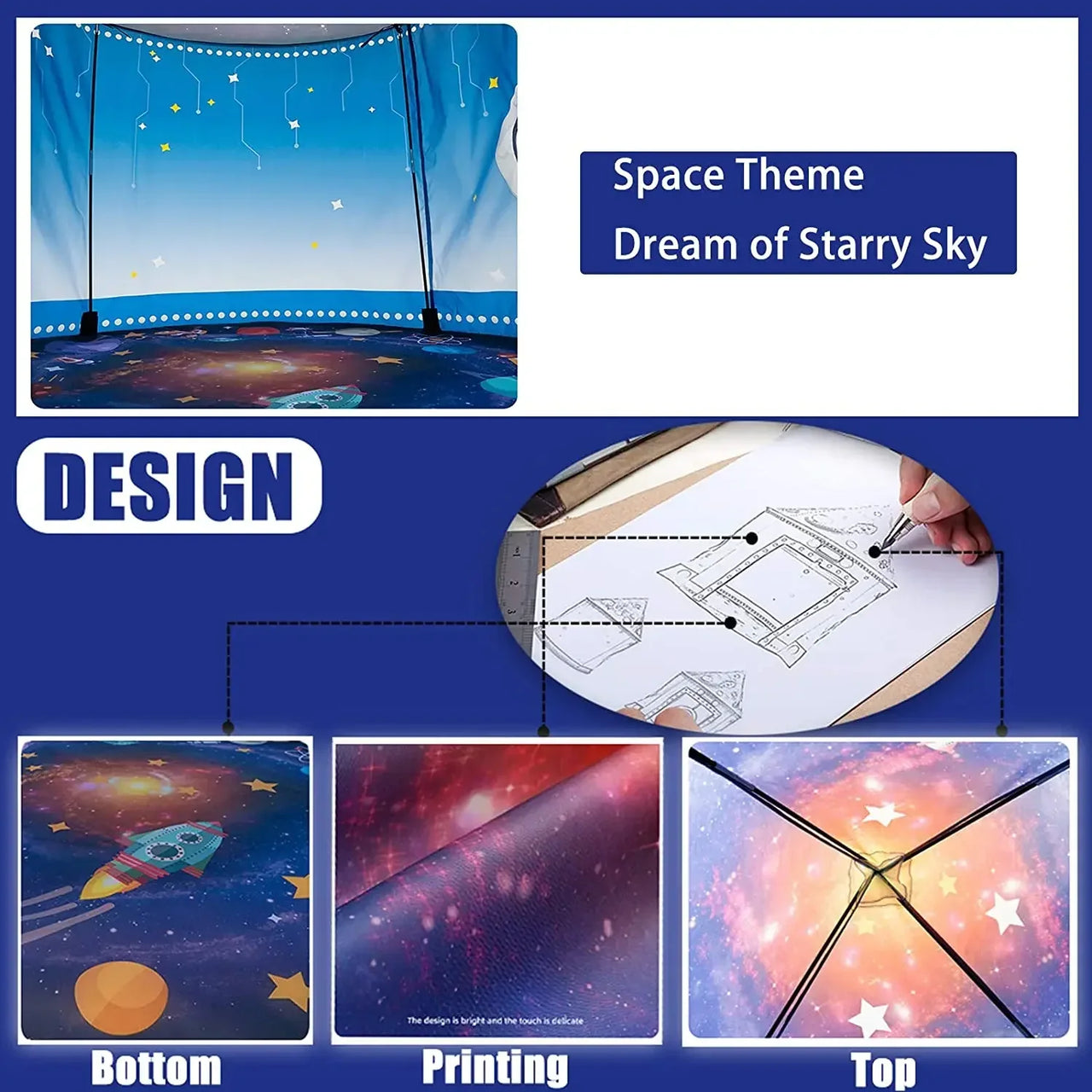 Rocket Ship Tent™ – Space Adventure Pop-up - Children's tent