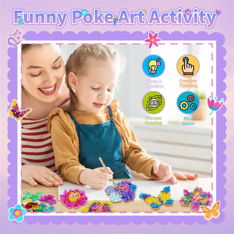 DIY Flower Poke Art – Creative & Educational – Flower Craft Kit