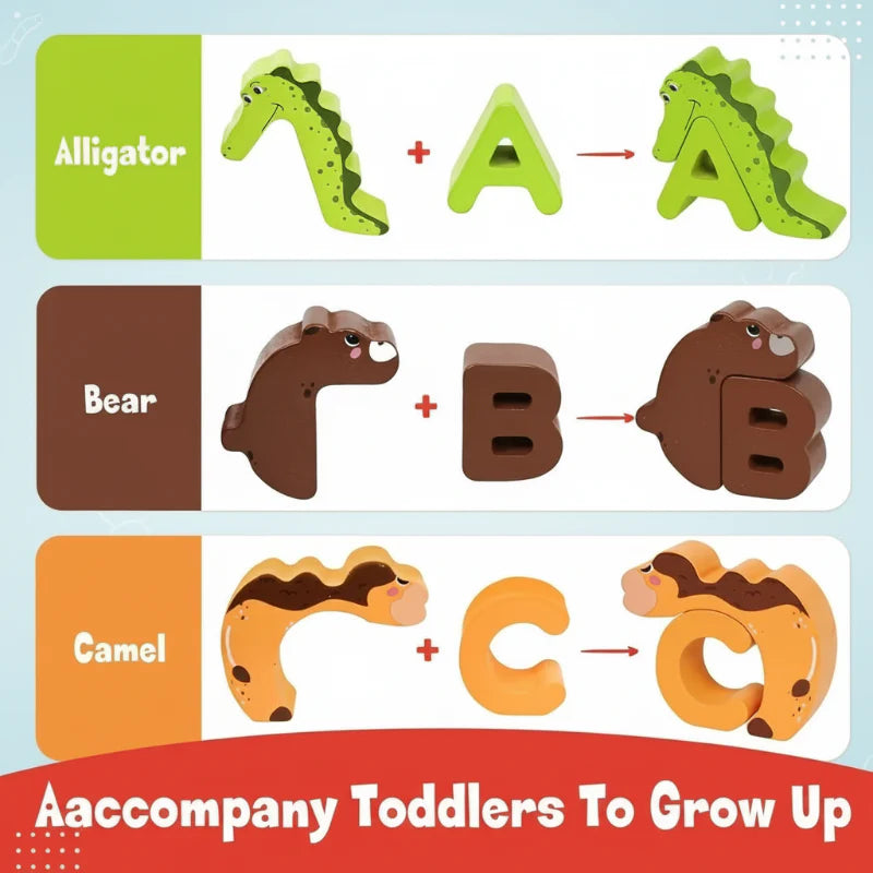 ZooLetters – Playful & Educational – Animal Alphabet Puzzle for Children