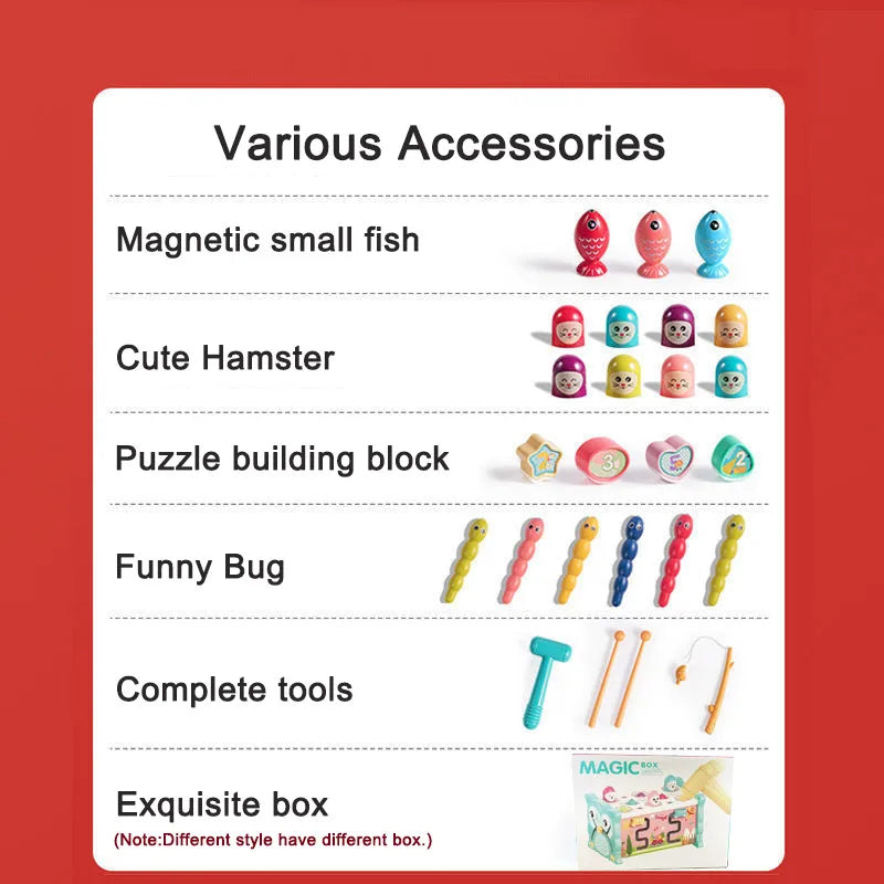 Montessori Hammering Toy – Motor Skills & Learning – 8-in-1 Play Set