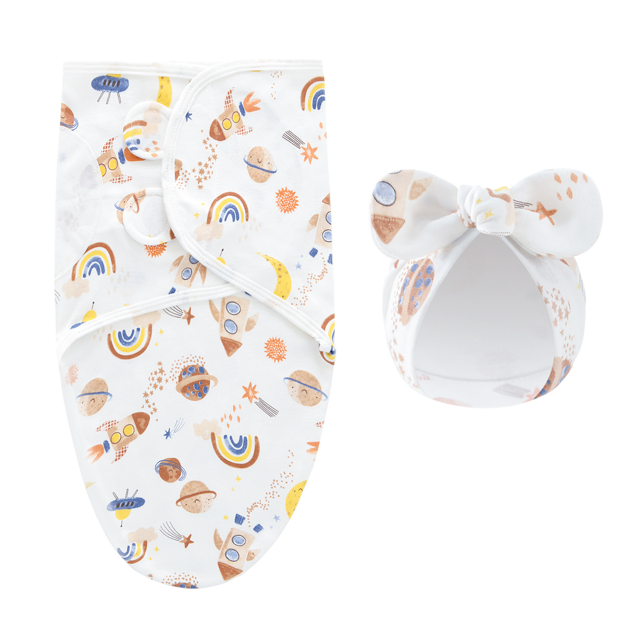 DreamNest – Peace & Comfort – Luxury Swaddle Blanket with Hat