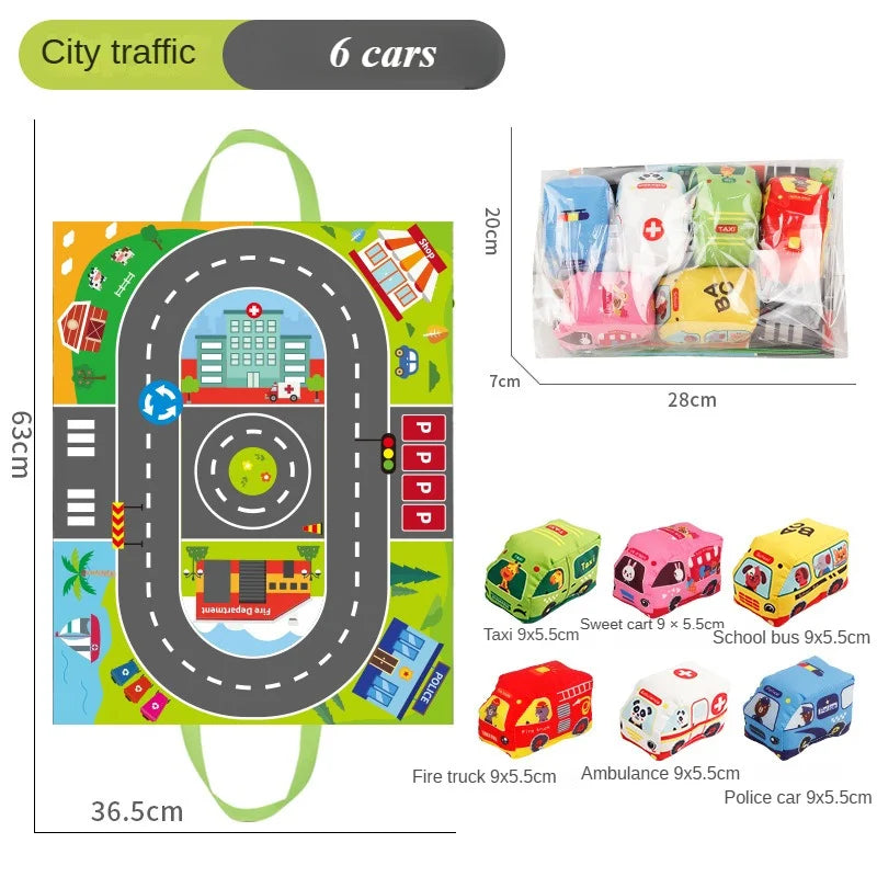 Car Playmat™ - Cartoon Adventures - Car Playmat