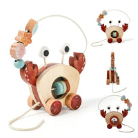 Thumbnail for Crab Pull Toy™ – Play & Learn - Wooden Crab