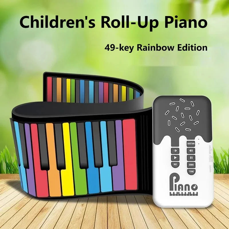 Roll-up Piano Keyboard – Creative & Educational – Foldable Piano