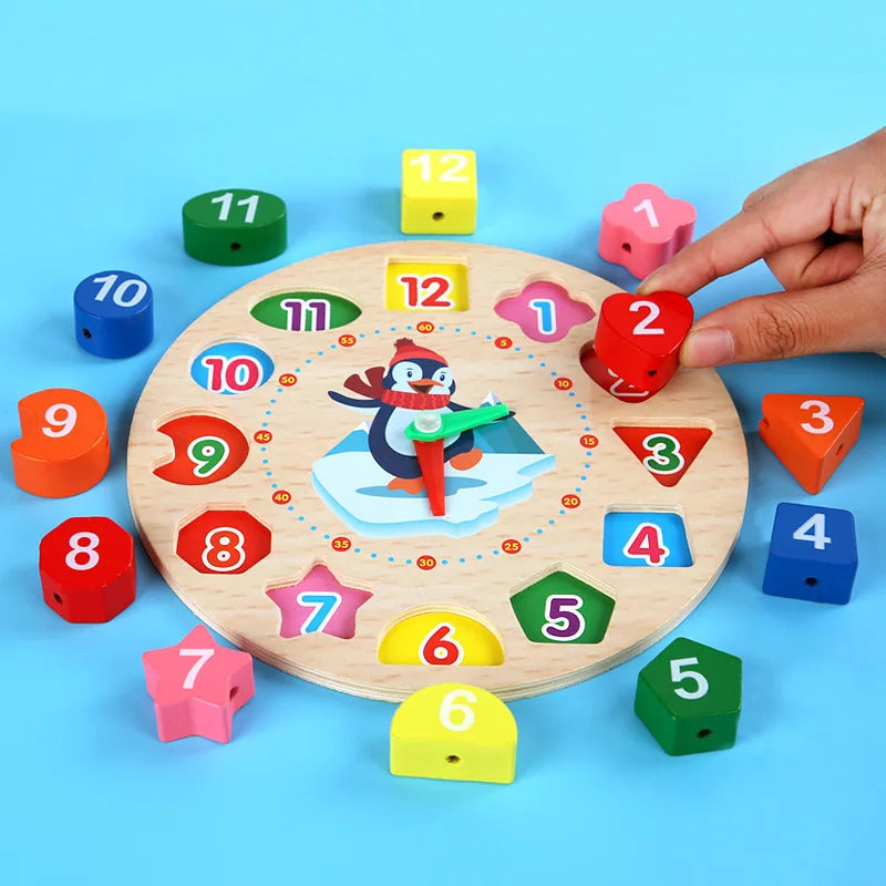 Learning Clock™ – Play & Learn Telling Time – Wooden Clock