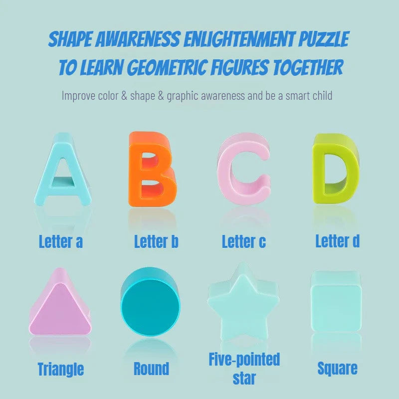LittleGenius – Play & Learn – Colorful Shapes Sorting Bucket