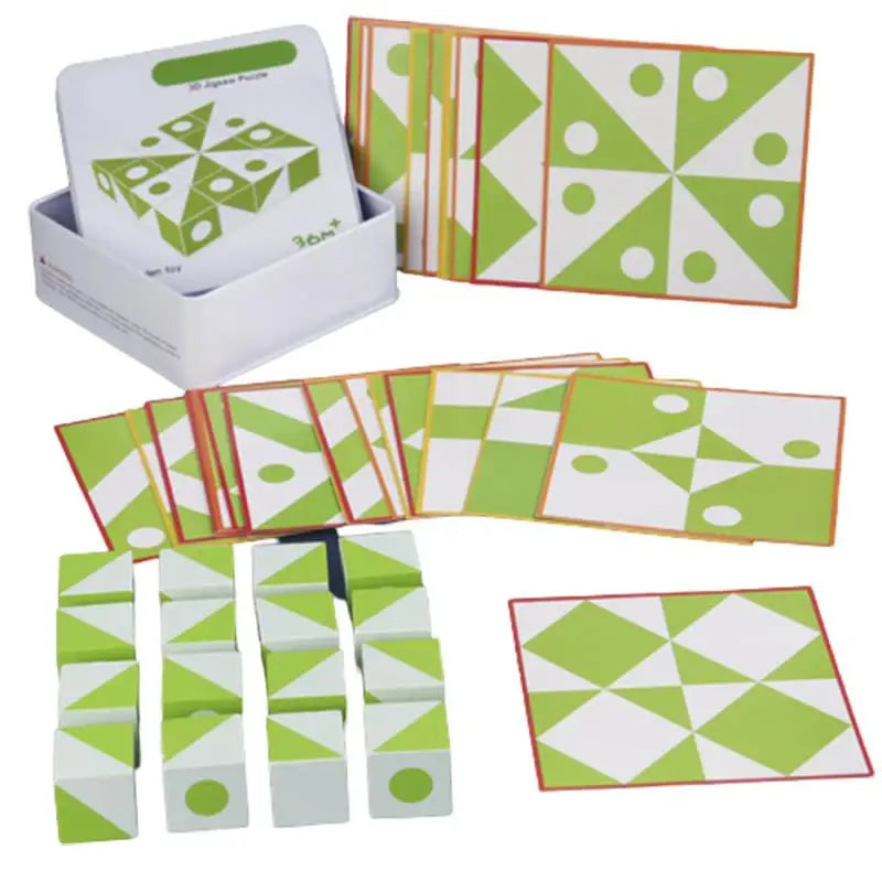 BrainBlocks™ – Smart & Creative - Wooden Geometric Thinking Game