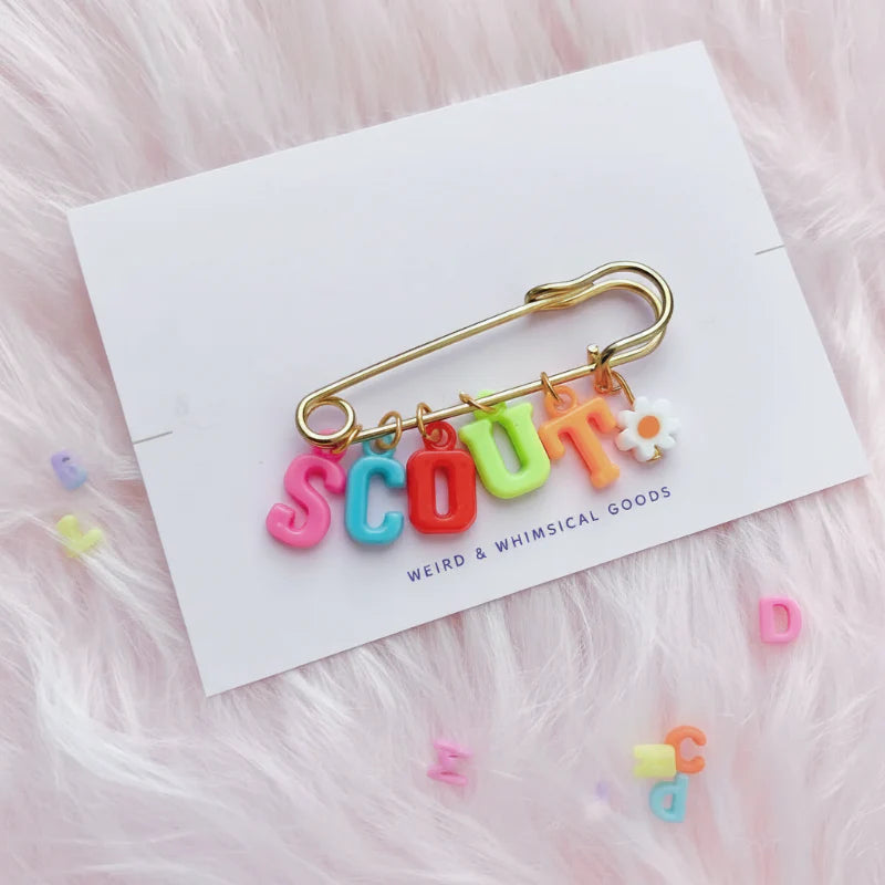 Personalized Charm Pin – Personal & Stylish – Name Brooch