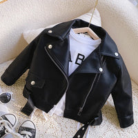 Thumbnail for Girls Leather Jacket – Cool & Stylish – Leather Kids Jacket