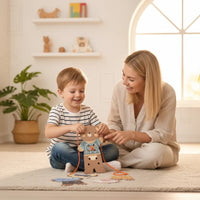 Thumbnail for ThreadBear – Cute & Educational – Montessori Threading Toy Bear