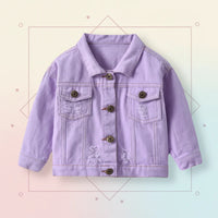 Thumbnail for Candy Color Denim Jacket – Lightweight Denim Jacket for Kids
