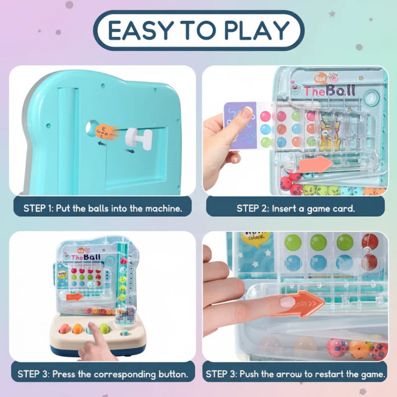 Montessori Math Track Game – Learning & Logic – Ball Track Game