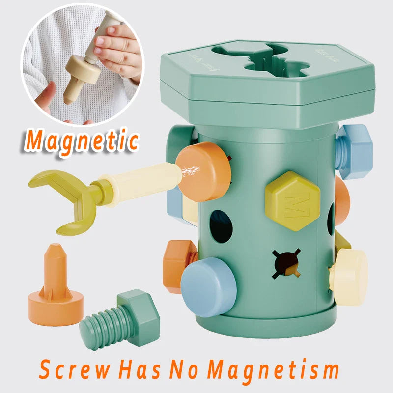 Magnet Toys™ - Creativity & Motor Skills - Montessori Sliding and Screwing Fun